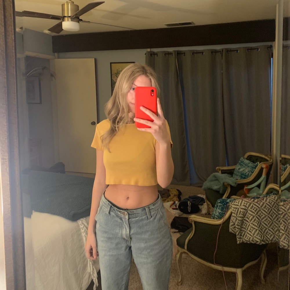 Yellow Brandy Melville top